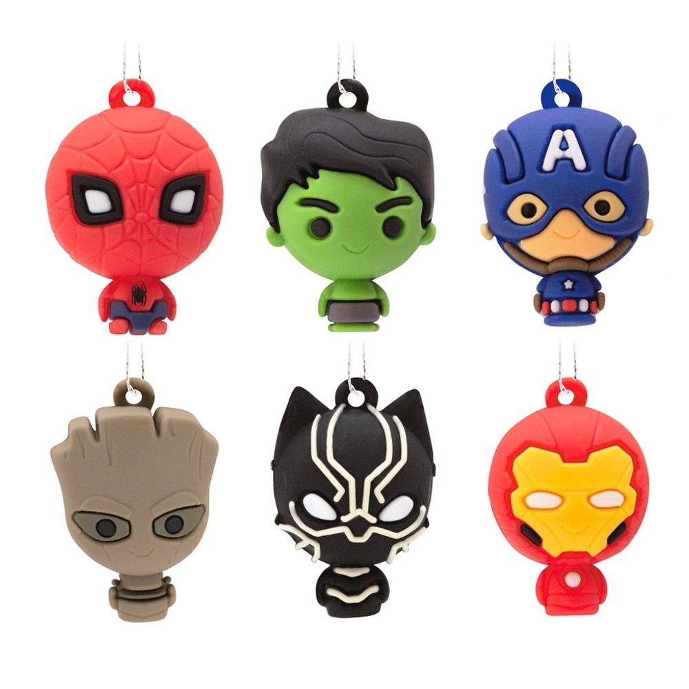 Hallmark Marvel Super Heroes Mini Christmas Ornaments (Set of 6)